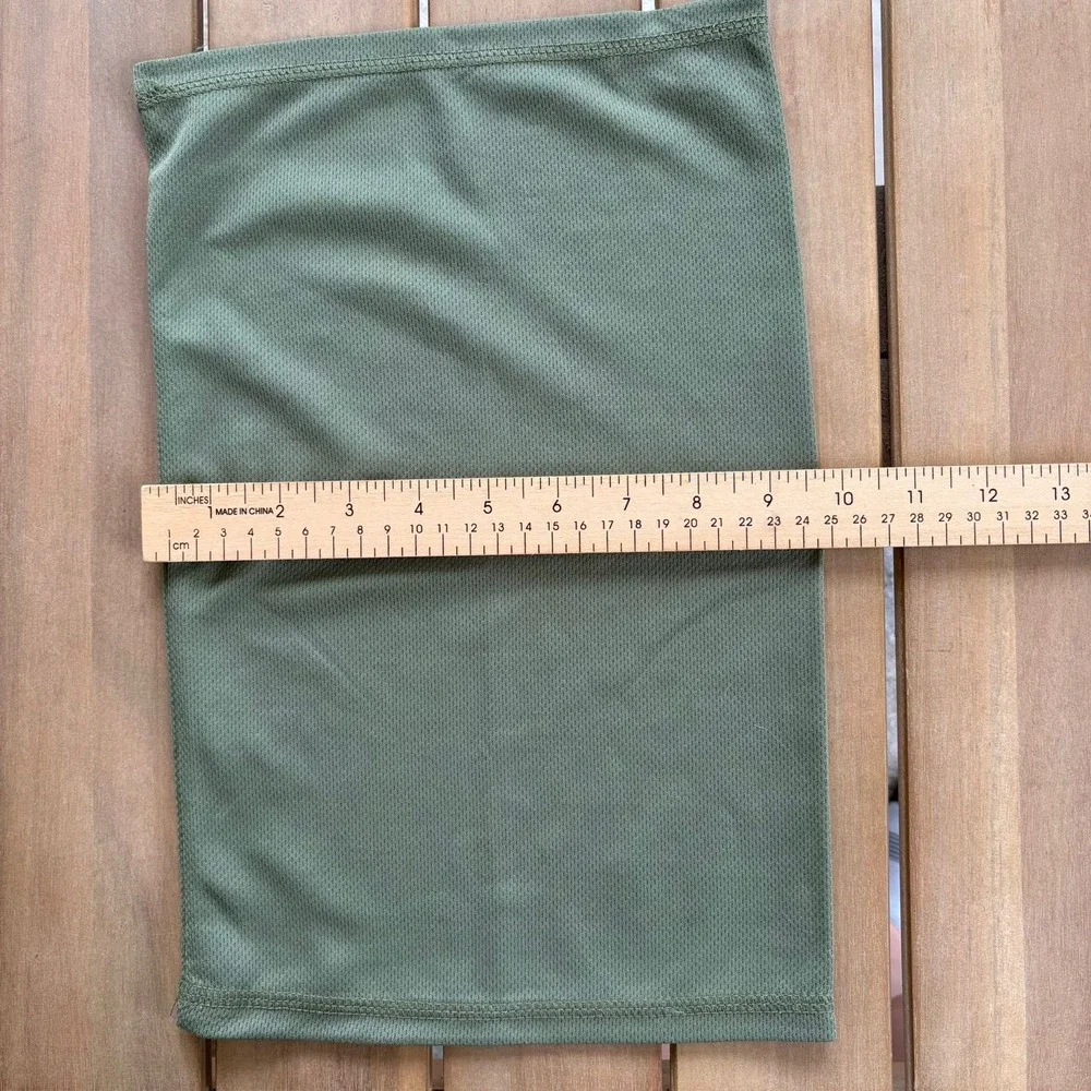 Olive Green Mesh Neck Gaiter Face Mask Tactical Sporty Outdoor One Size